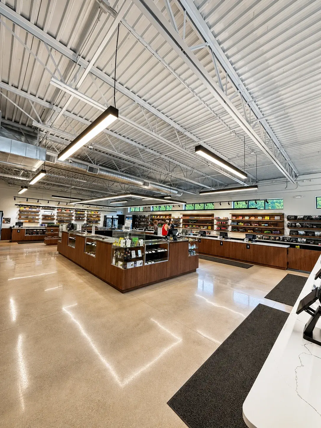 Information Entropy New Buffalo · retail floor and service counters